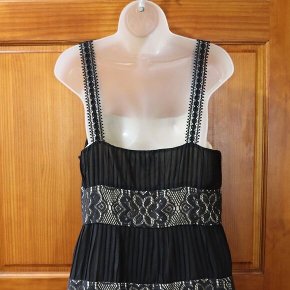 ECI New York Black and White Square Neck Midi Dress Party Guest Dress 12 - Picture 8 of 12